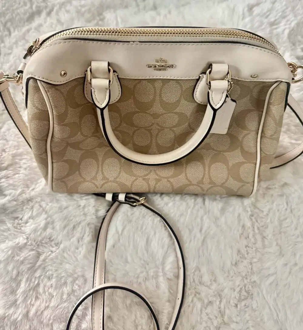 Coach Mini Bennett Satchel in Signature Coated Canvas